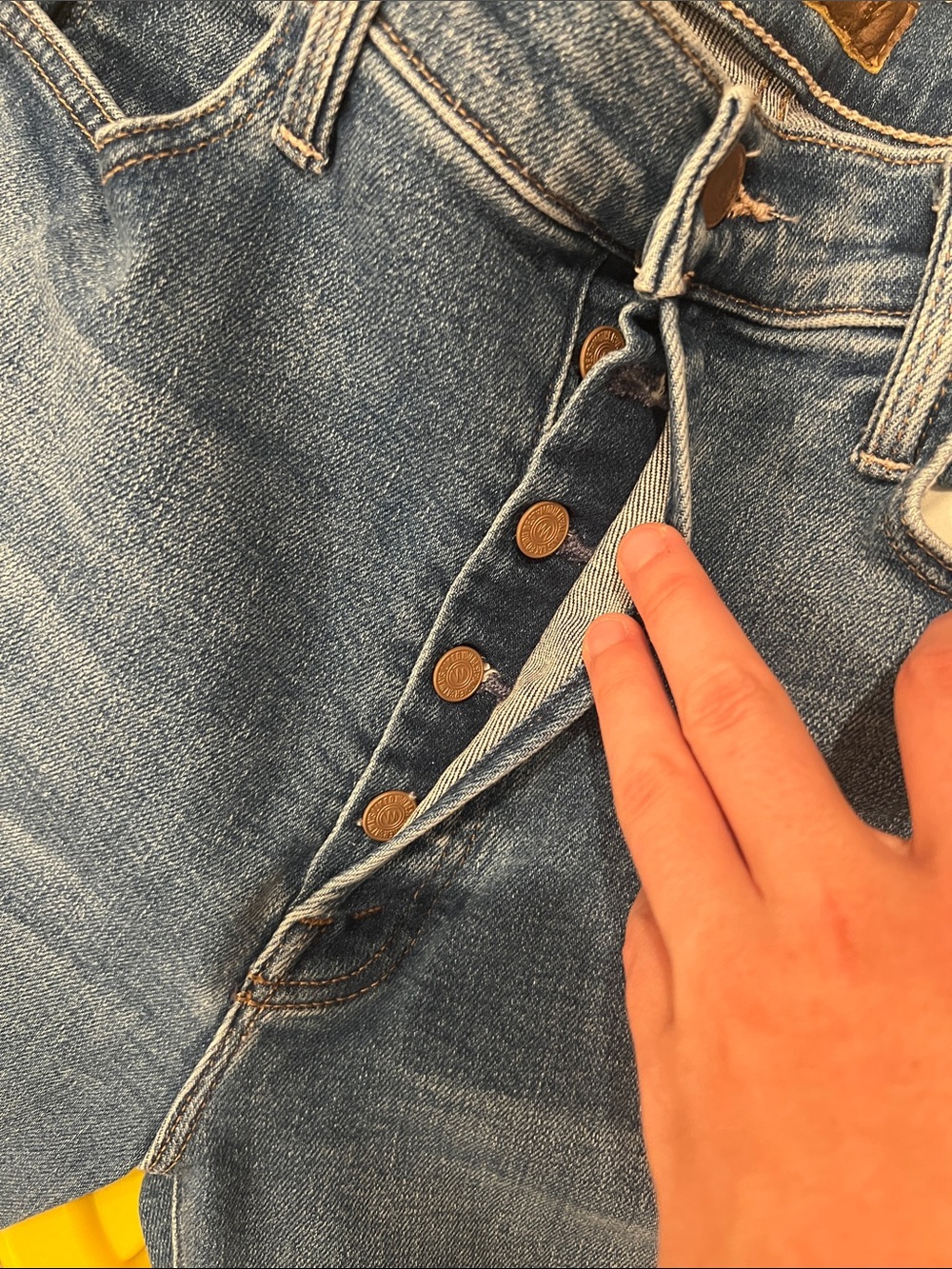 MOTHER The Tripper Ankle Work Hard Play Hard Light Blue Jeans Size 33 - Picture 12 of 12